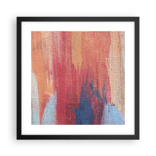 Plakat w czarnej ramie - Spłynąć tęczą - 40x40 cm