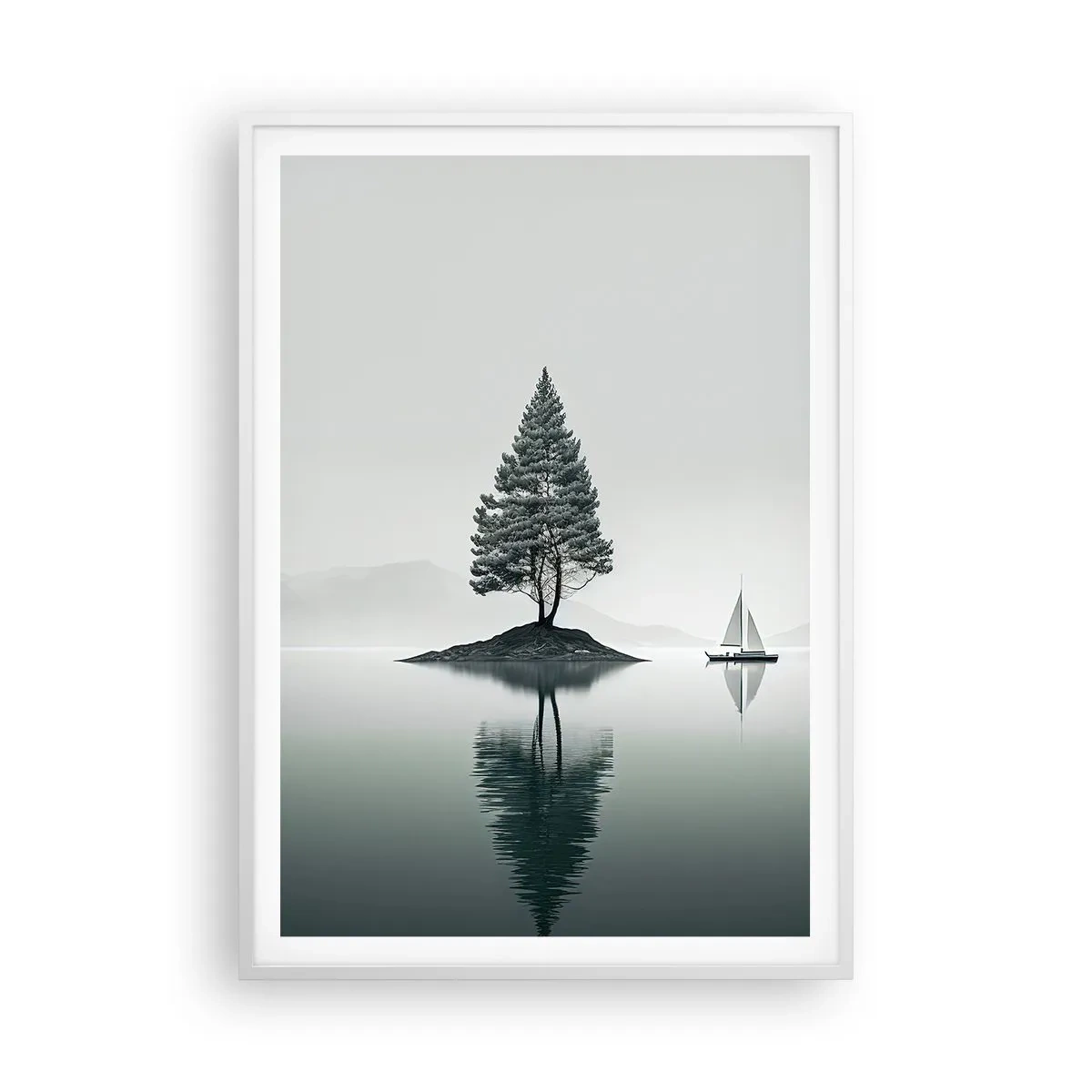 Plakat w białej ramie - Marzenie senne - 70x100 cm