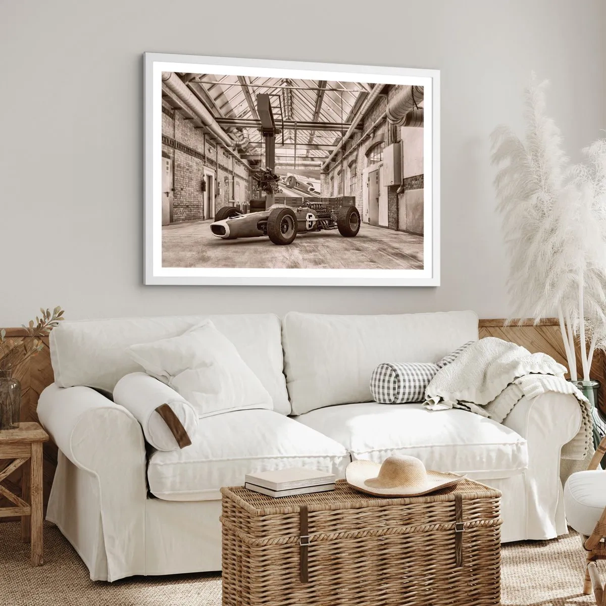 Plakat w białej ramie - Odpoczynek zwycięzcy - 70x50 cm