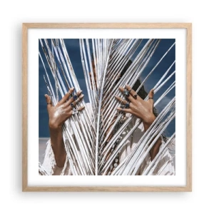 Plakat w ramie jasny dąb - Dziewczyna szamana? - 50x50 cm