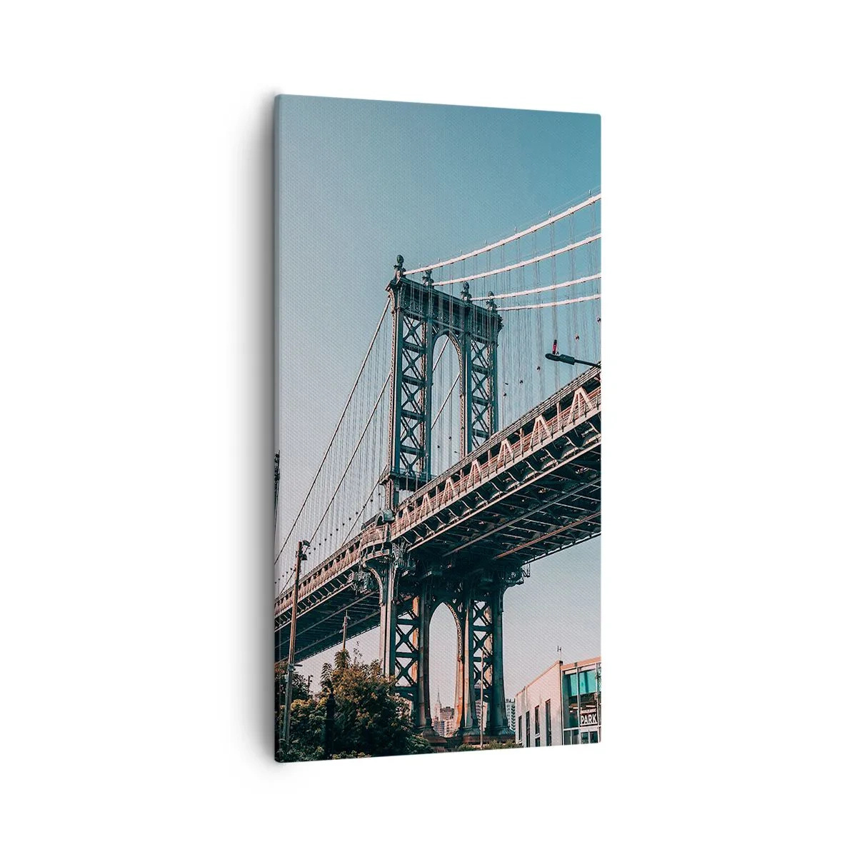 Obraz na płótnie - Nad falami miasta - 55x100 cm