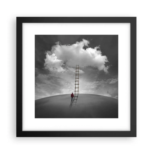 Plakat w czarnej ramie - Wszystko możliwe - 30x30 cm