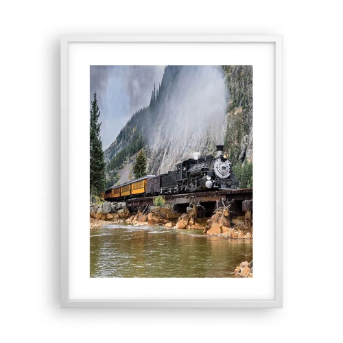 Plakat w białej ramie - A dokąd to? Dokąd? - 40x50 cm