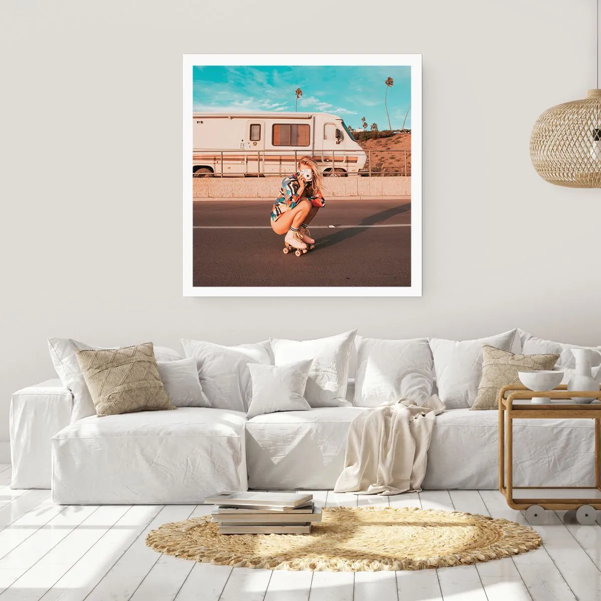 Plakat - Uśmiech, proszę! - 60x60 cm