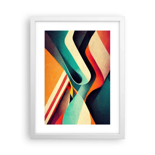 Plakat w białej ramie - Kompozycja intensywna - 30x40 cm
