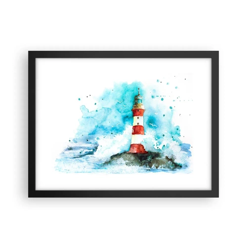 Plakat w czarnej ramie - Jedność żywiołów - 40x30 cm