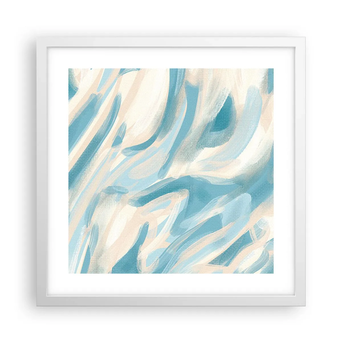 Plakat w białej ramie - Wiosenne powiewy - 40x40 cm