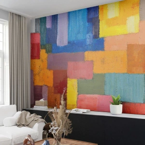 Fototapeta Premium Canvas - Każdy inny, wszystkie barwne - Abstrakcja, Sztuka, Nowoczesny Wzór - 400x280 cm
