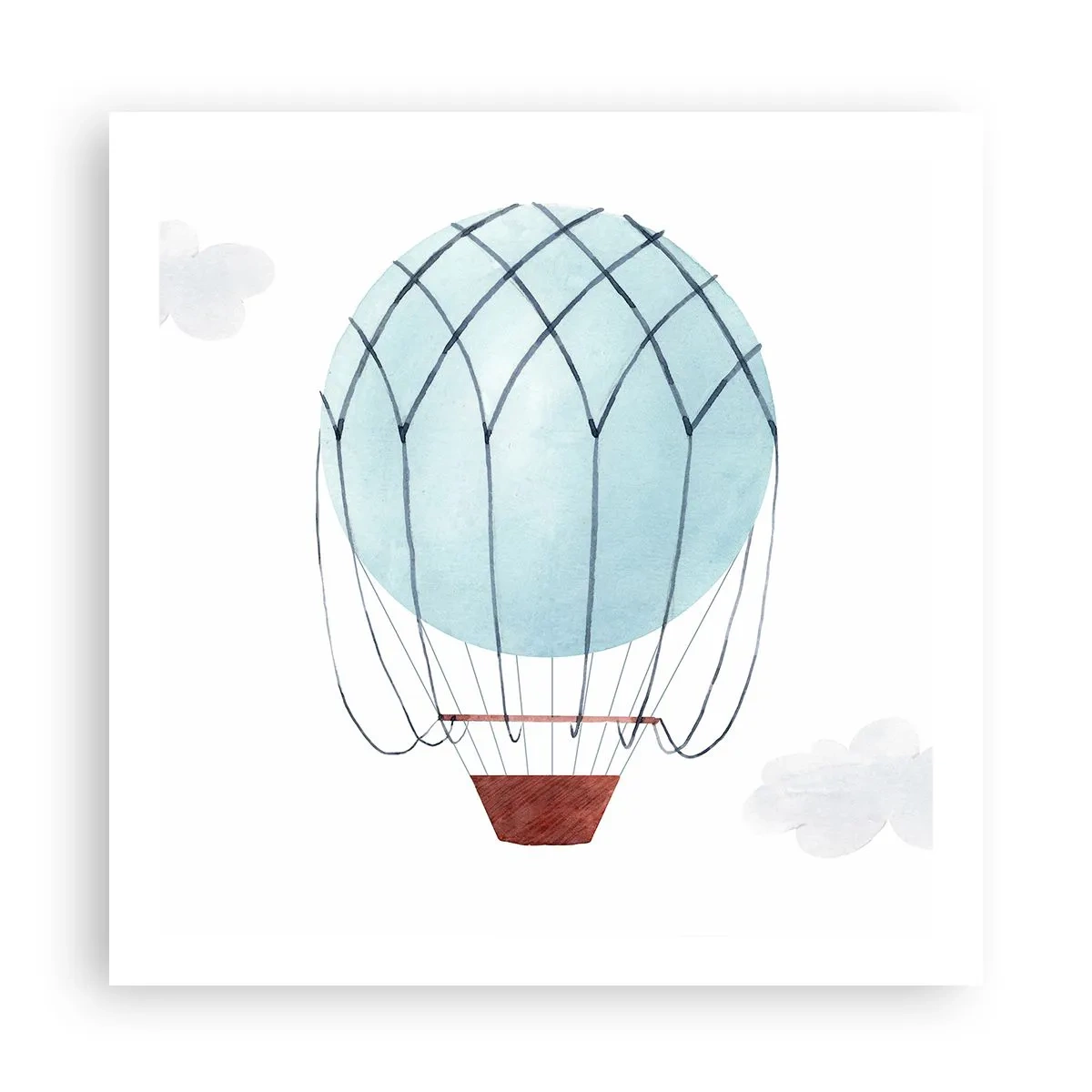 Plakat - Cały w chmurach - 60x60 cm