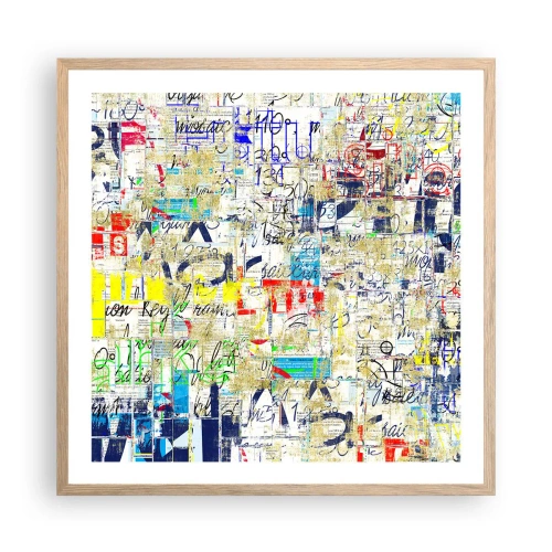 Plakat w ramie jasny dąb - Po prostu cieszy oczy - 60x60 cm