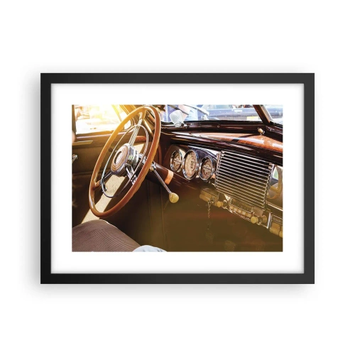 Plakat w czarnej ramie - Powiew luksusu z przeszłości - 40x30 cm
