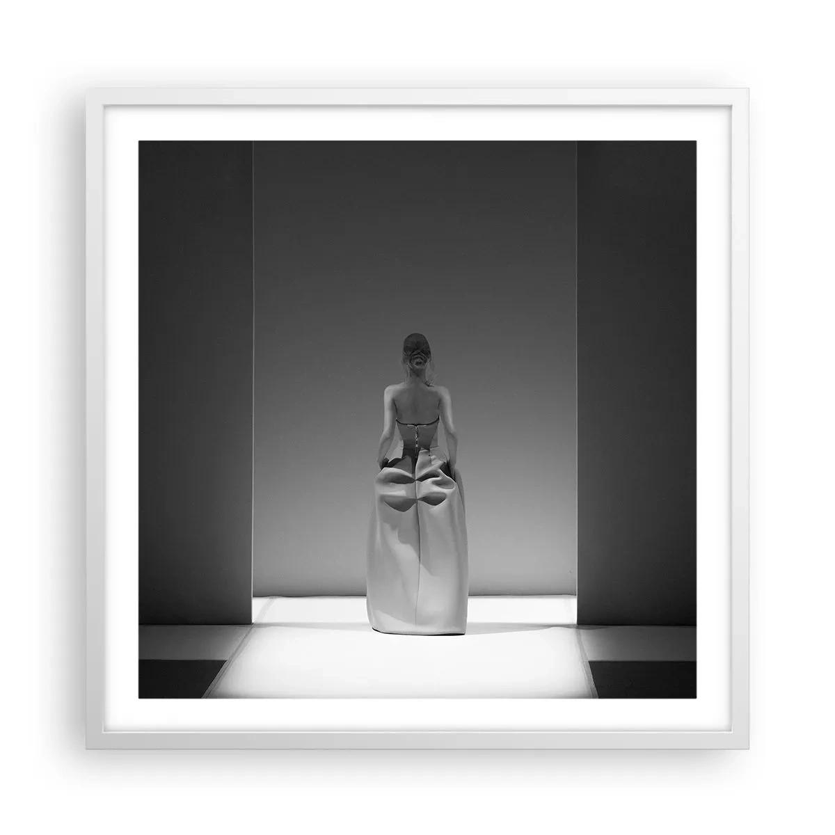 Plakat w białej ramie - Wyrafinowana prostota - 60x60 cm