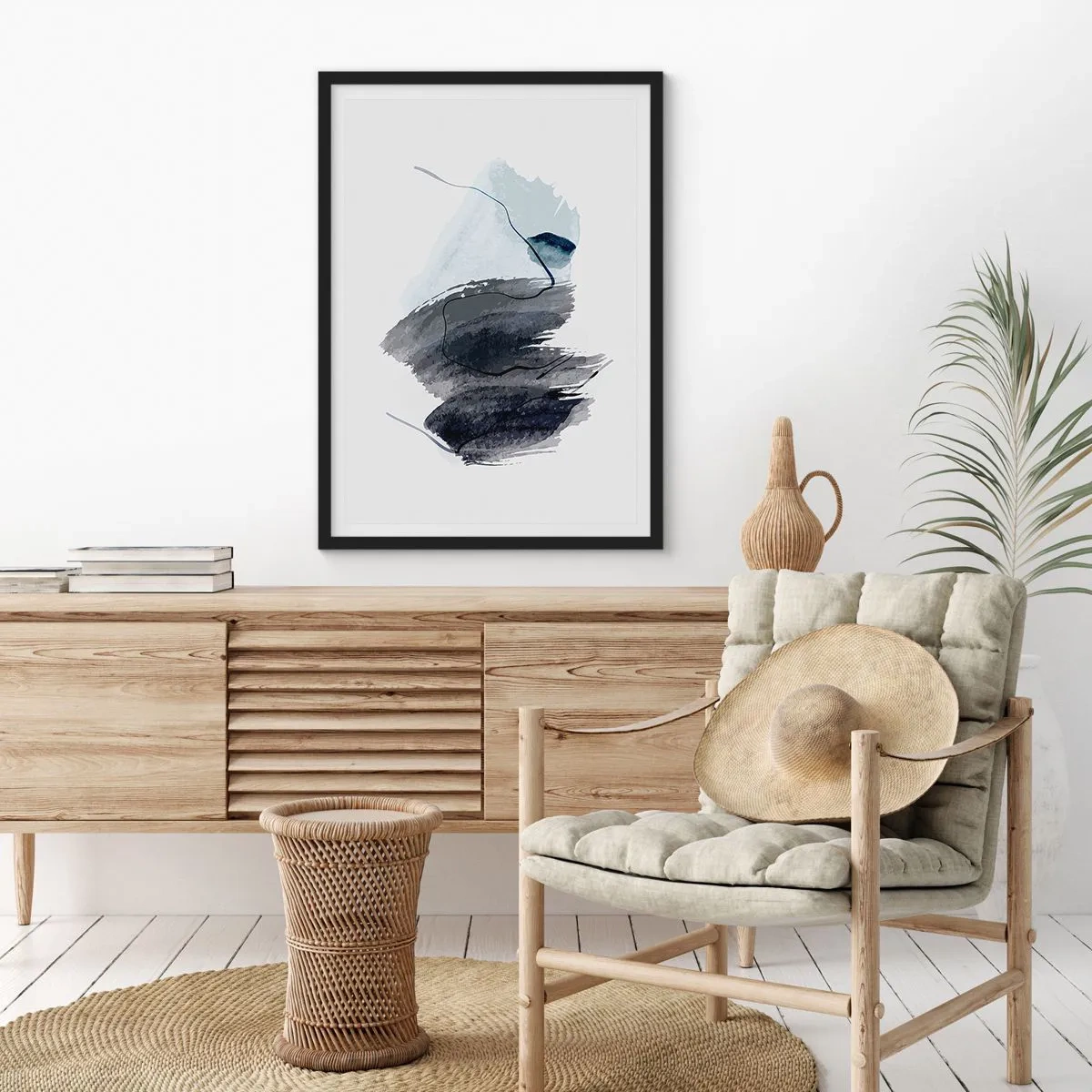 Plakat w czarnej ramie - Intensywność i ruch - 40x50 cm