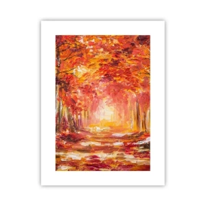 Plakat - Miedziany las - 30x40 cm