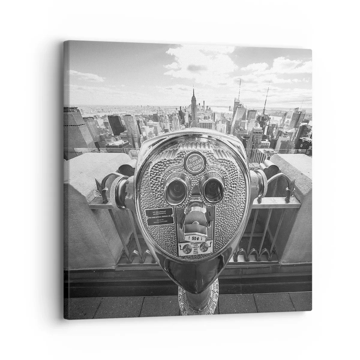 Obraz na płótnie - Miasto nad miastami - 30x30 cm