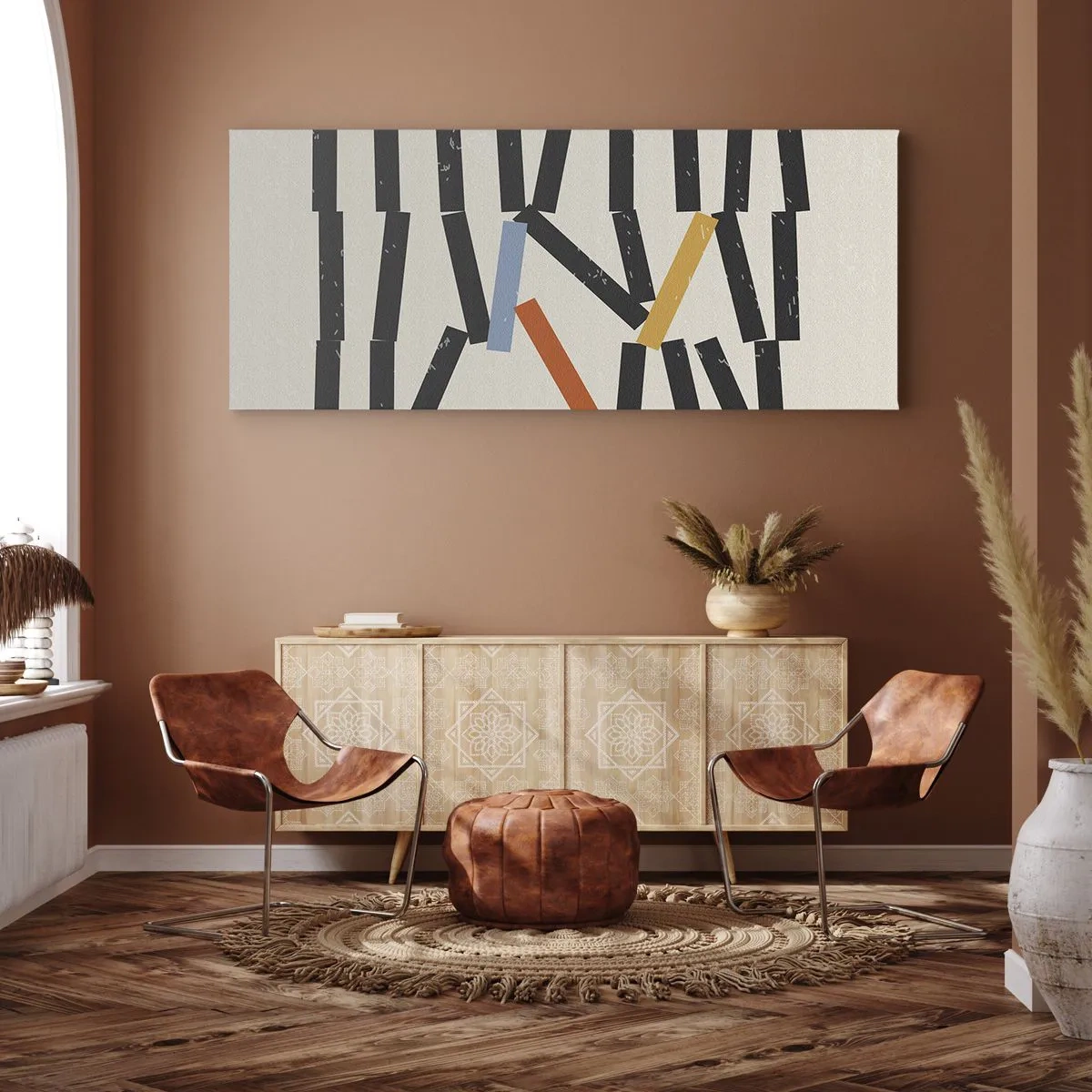 Obraz na płótnie - Domino – kompozycja - 100x40 cm