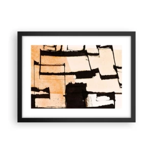 Plakat w czarnej ramie - Jednak porządek - 40x30 cm