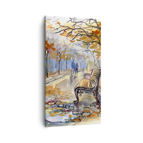 Obraz na płótnie - Razem powędrować w jesień - 45x80 cm