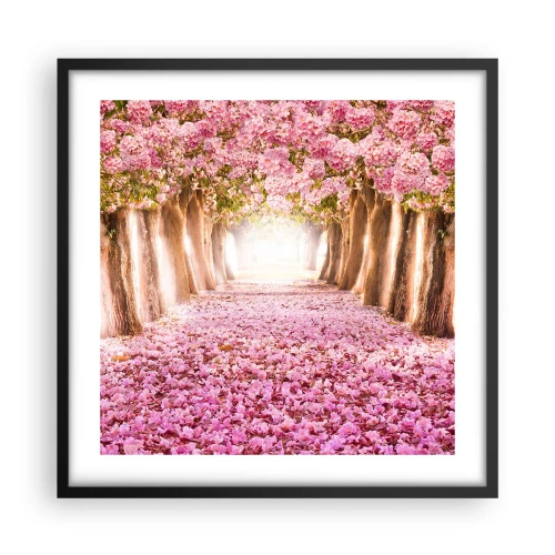 Plakat w czarnej ramie - Droga do raju - 50x50 cm