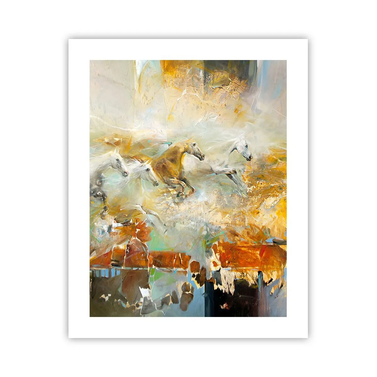 Plakat - Galopem przez światło - 40x50 cm