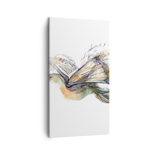 Obraz na płótnie - Na skrzydłach poezji - 45x80 cm
