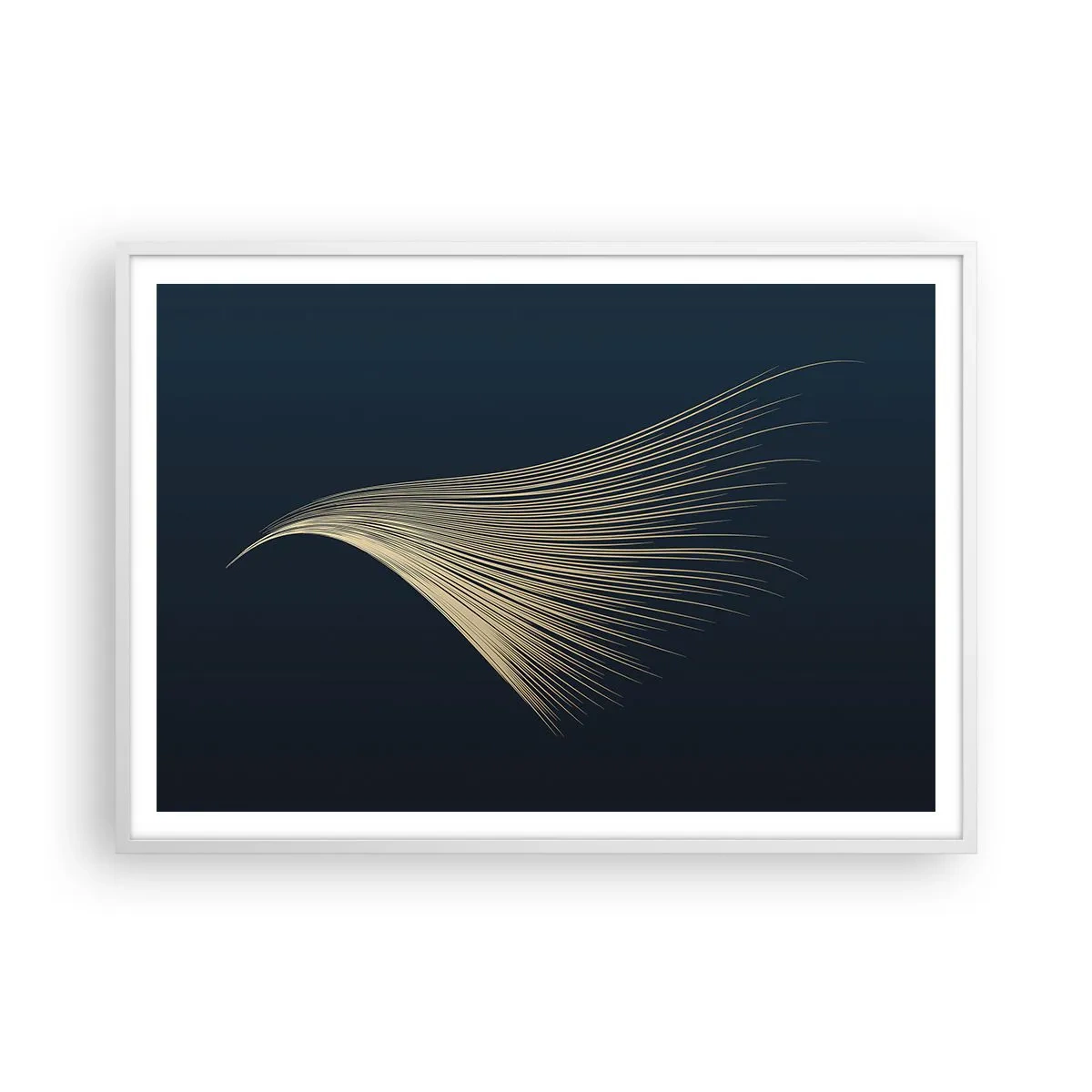Plakat w białej ramie - Jak anioła włos - 100x70 cm