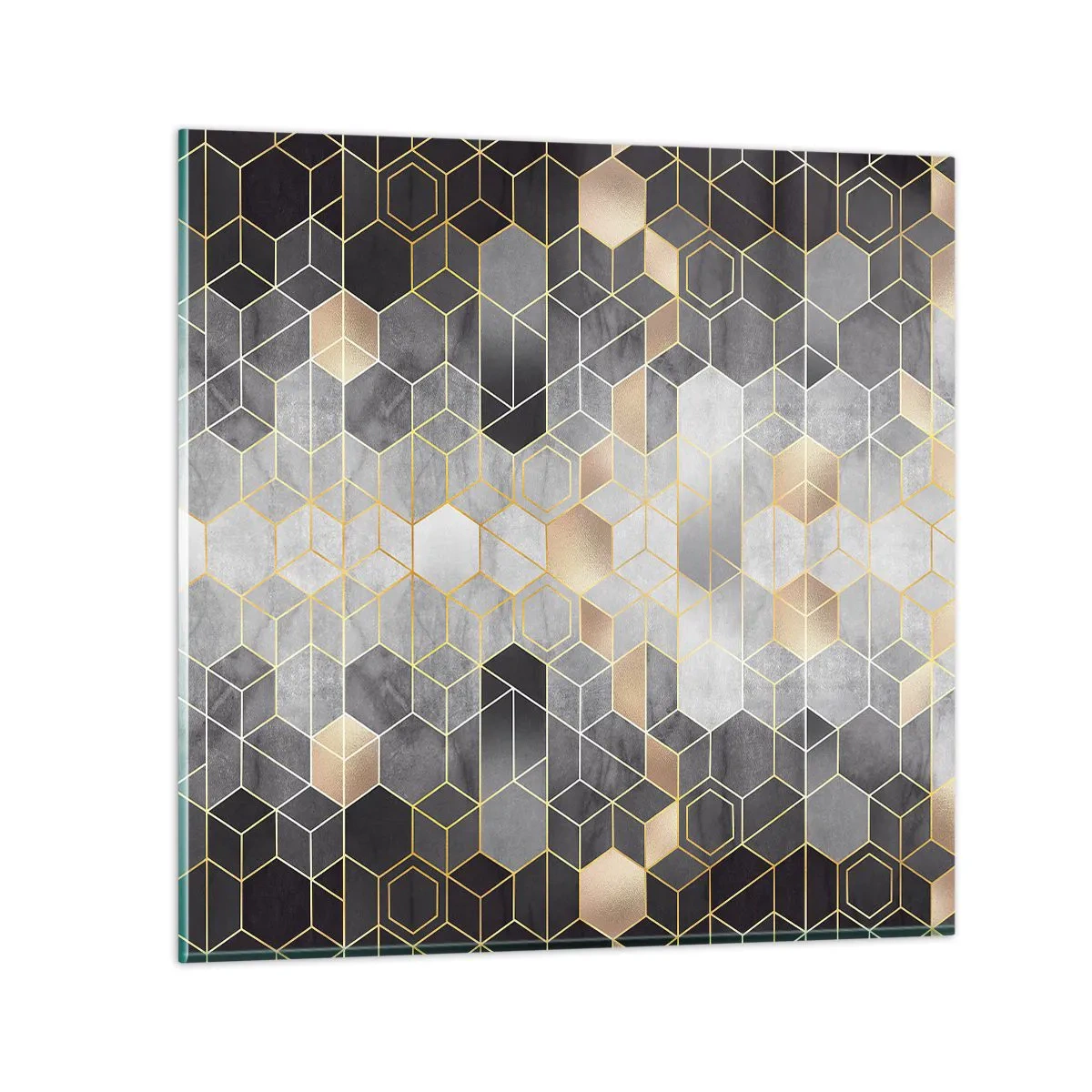 Obraz na szkle - Diamentowa kompozycja - 70x70 cm