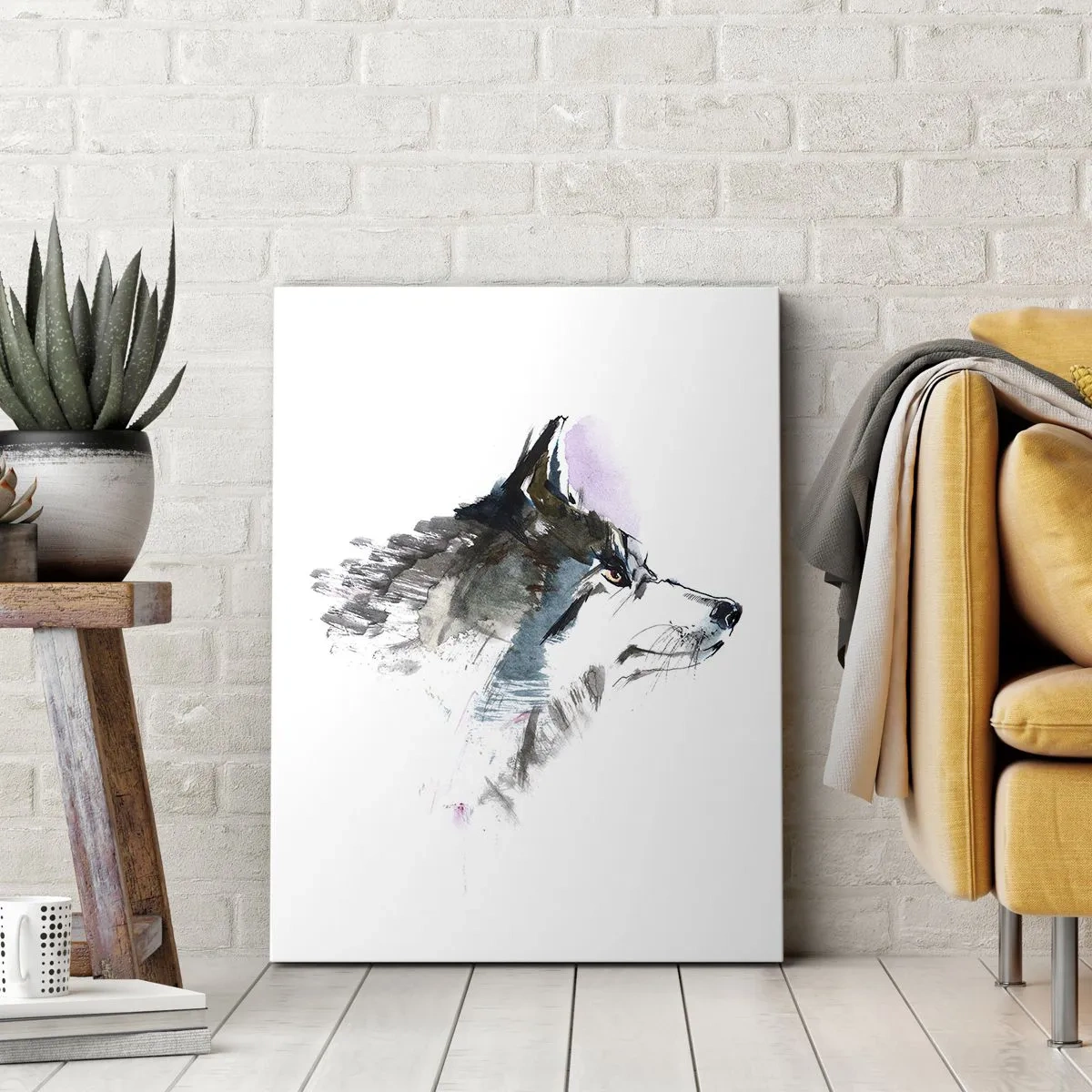 Obraz na płótnie - O wilku mowa - 55x100 cm