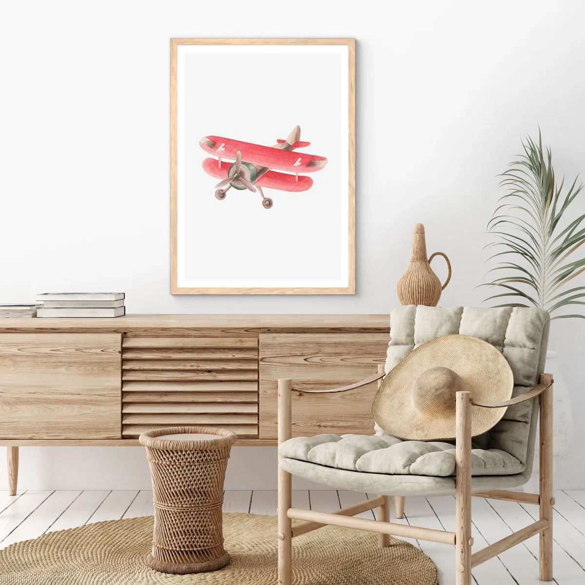 Plakat w ramie jasny dąb - Gotowy do wysokich lotów - 30x40 cm