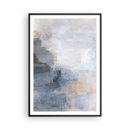 Plakat w czarnej ramie - Tony i akordy barw - 70x100 cm