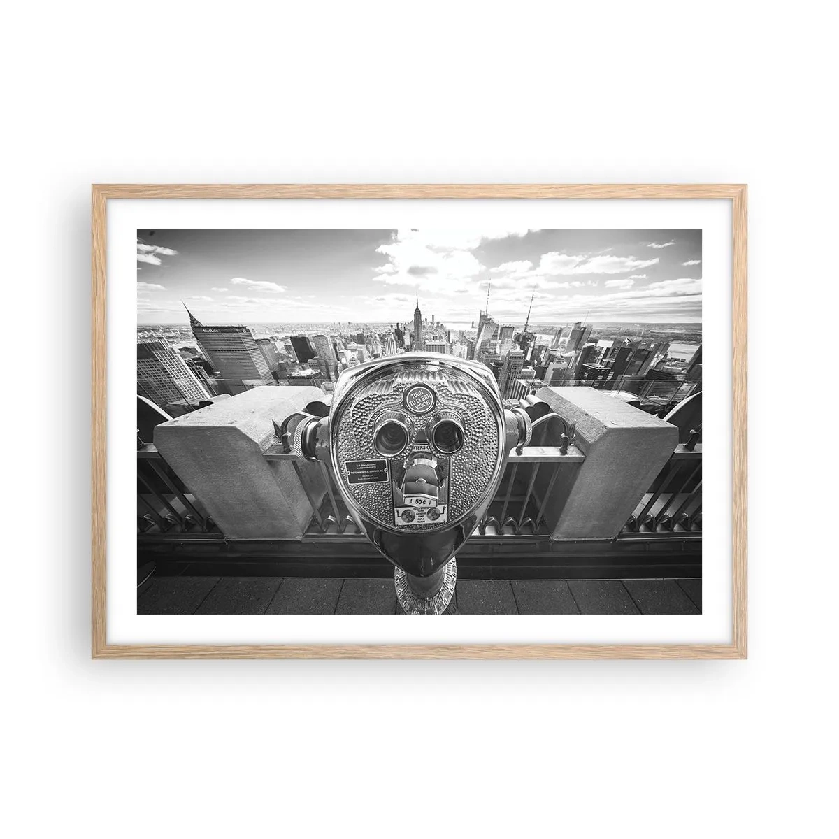 Plakat w ramie jasny dąb - Miasto nad miastami - 70x50 cm