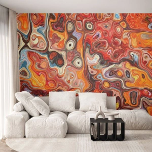 Fototapeta Premium Canvas - Gdyby orzechy rozpływały się w miodzie - Abstrakcja, Sztuka, Nowoczesny Wzór - 200x140 cm