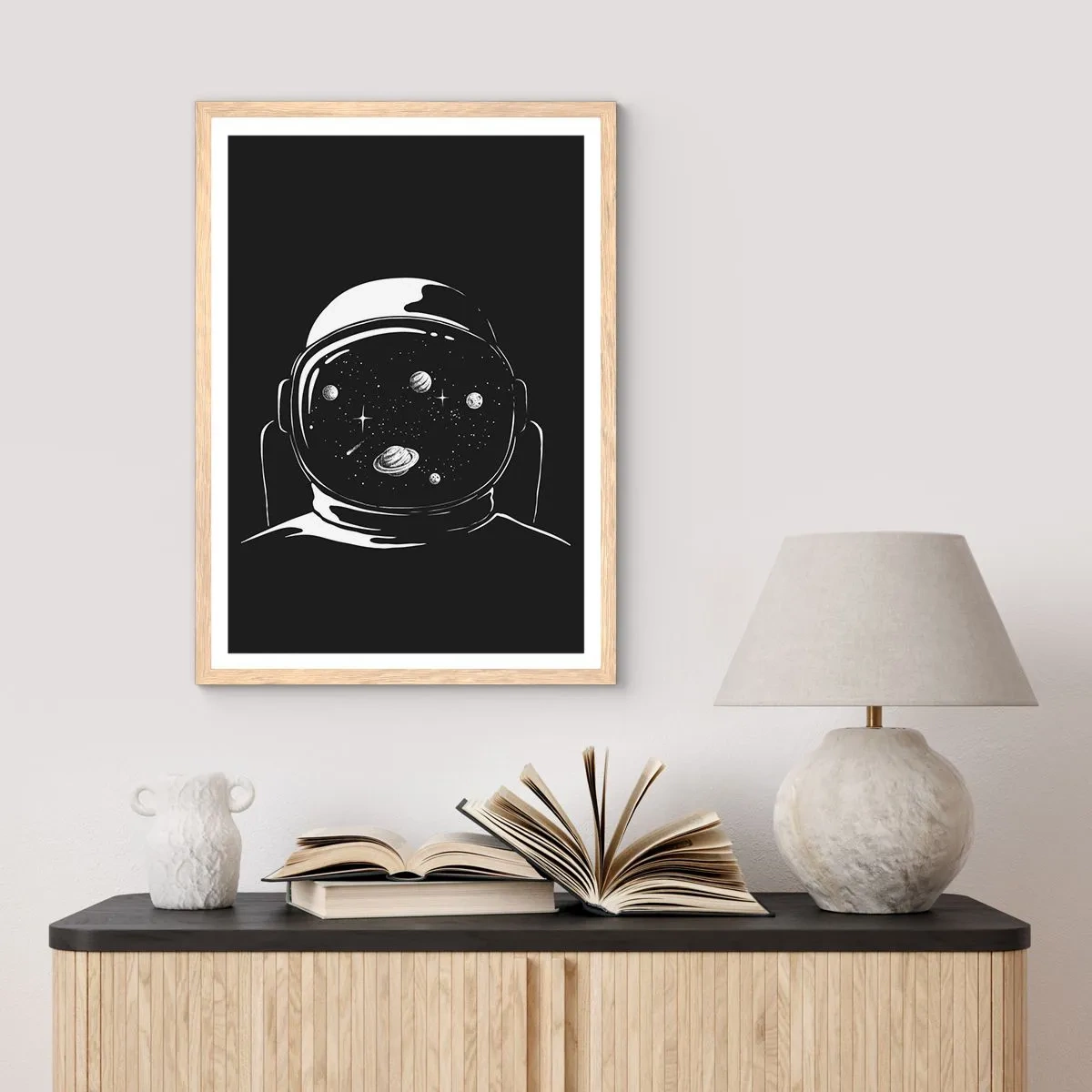 Plakat w ramie jasny dąb - Niezły widok - 70x100 cm