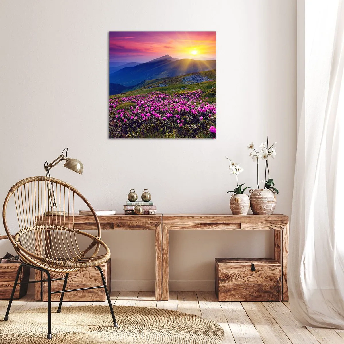 Obraz na płótnie - … A dokoła pachnie kosodrzewina i wonieją zioła - 30x30 cm