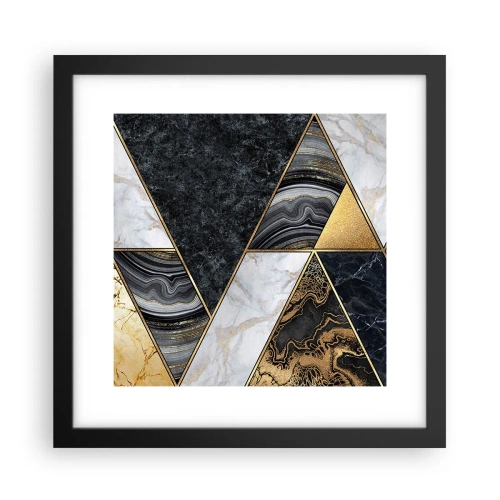 Plakat w czarnej ramie - Kamień przy kamieniu - 30x30 cm
