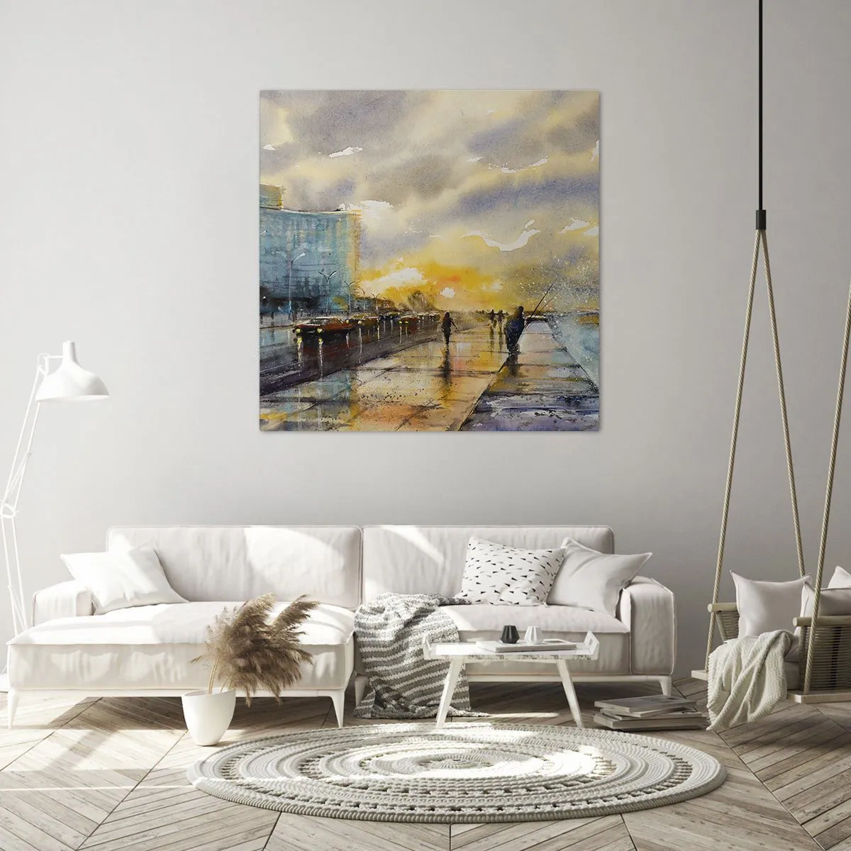 Obraz na płótnie - Życie na brzegu - 30x30 cm