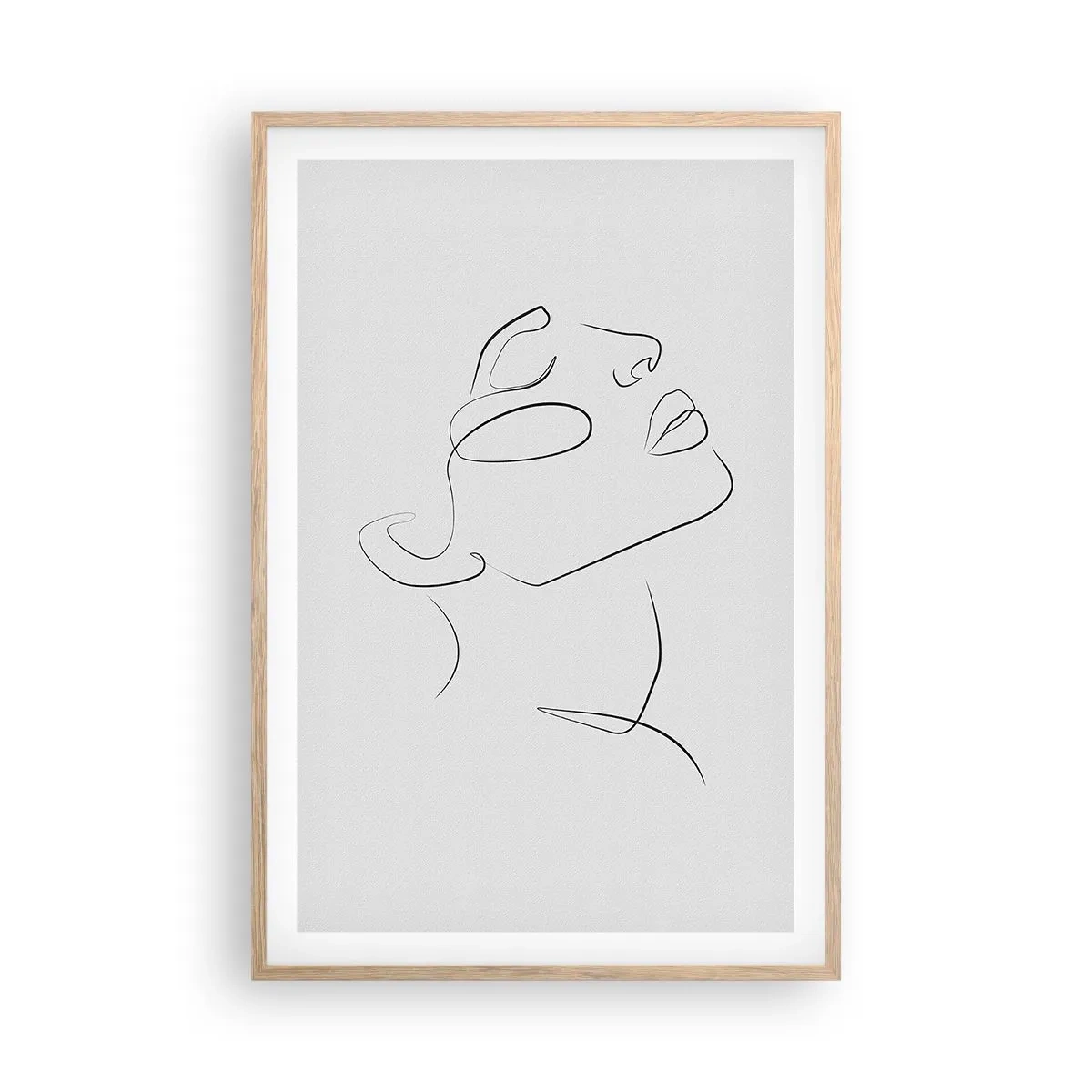 Plakat w ramie jasny dąb - Meandry marzenia - 61x91 cm
