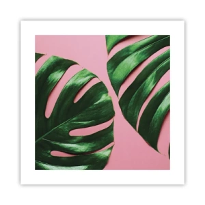 Plakat - Zielone rendez-vous - 40x40 cm