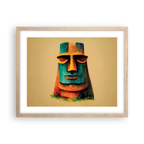 Plakat w ramie jasny dąb - Posągowy, a sympatyczny - 50x40 cm