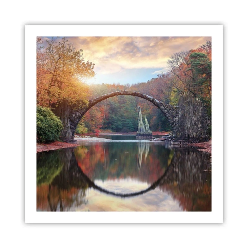 Plakat - Po drugiej stronie lustra - 60x60 cm