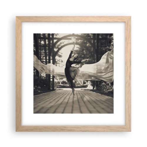 Plakat w ramie jasny dąb - Taniec ducha ogrodu - 30x30 cm