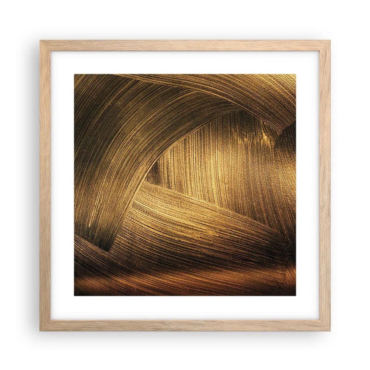 Plakat w ramie jasny dąb - W złotym labiryncie - 40x40 cm