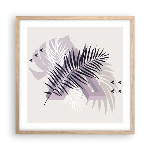 Plakat w ramie jasny dąb - Cień cienia - 50x50 cm