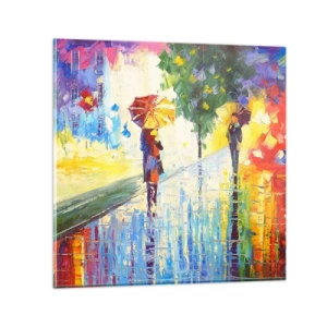 Obraz na szkle - I wszystko jasne - 70x70 cm