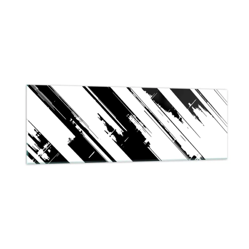Obraz na szkle - Kompozycja intensywna i dynamiczna - 90x30 cm