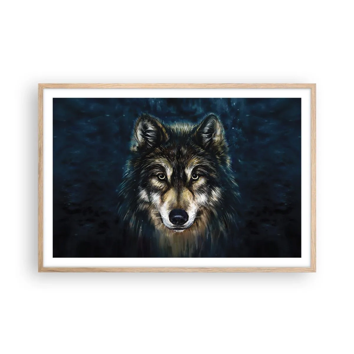 Plakat w ramie jasny dąb - Alfa? I omega - 91x61 cm