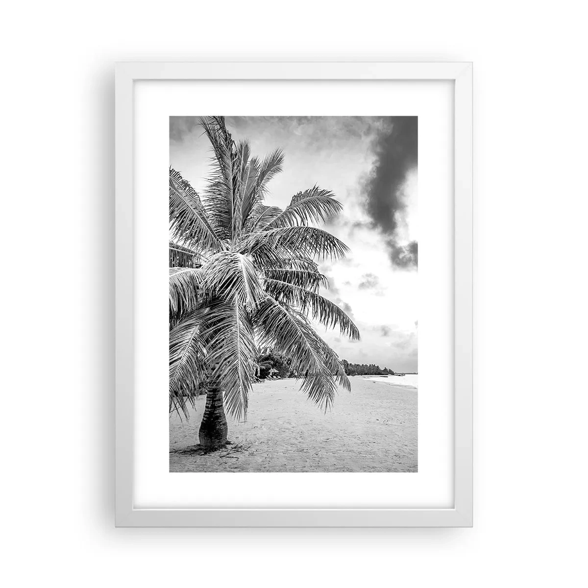 Plakat w białej ramie - Gdy tęsknisz do samotności… - 30x40 cm