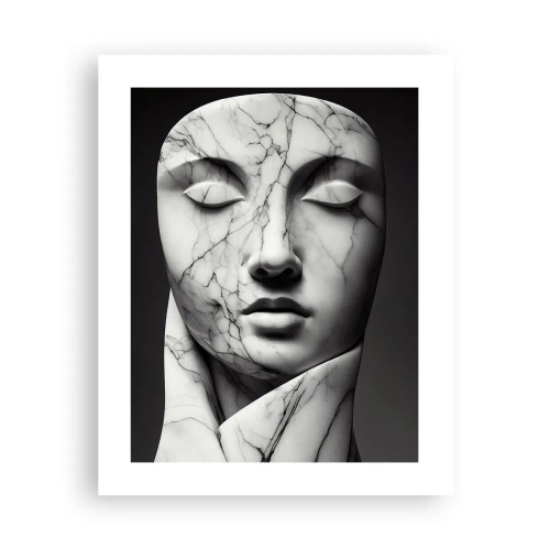 Plakat - Marmurowe kształty - 40x50 cm