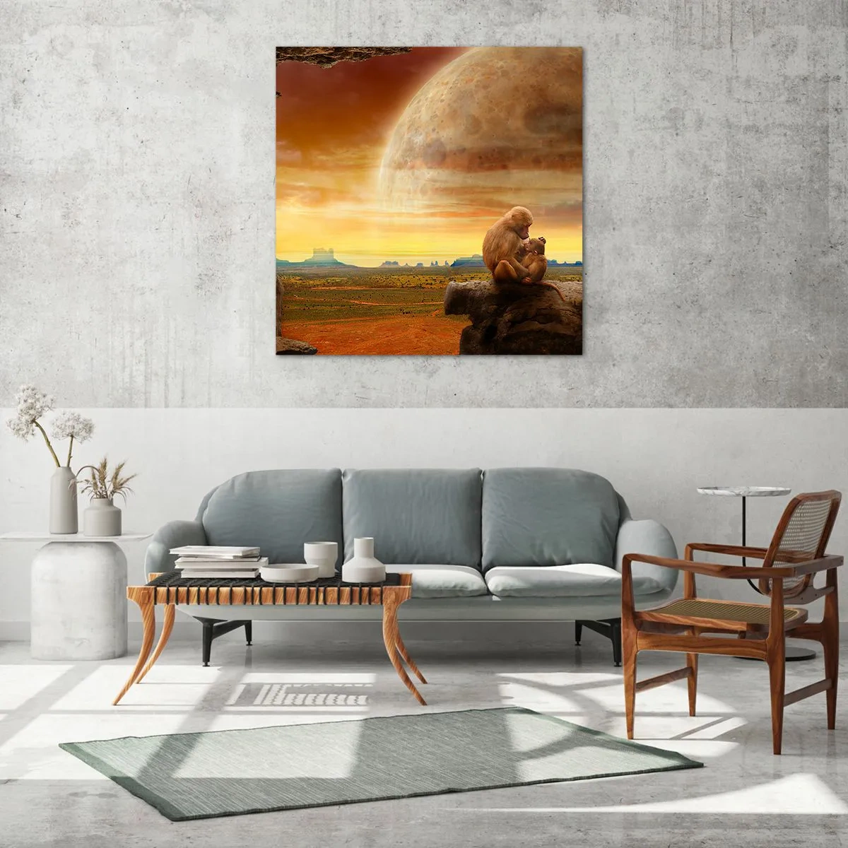 Obraz na szkle - Miłość wszędzie ta sama - 40x40 cm