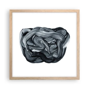 Plakat w ramie jasny dąb - To nie takie proste - 40x40 cm
